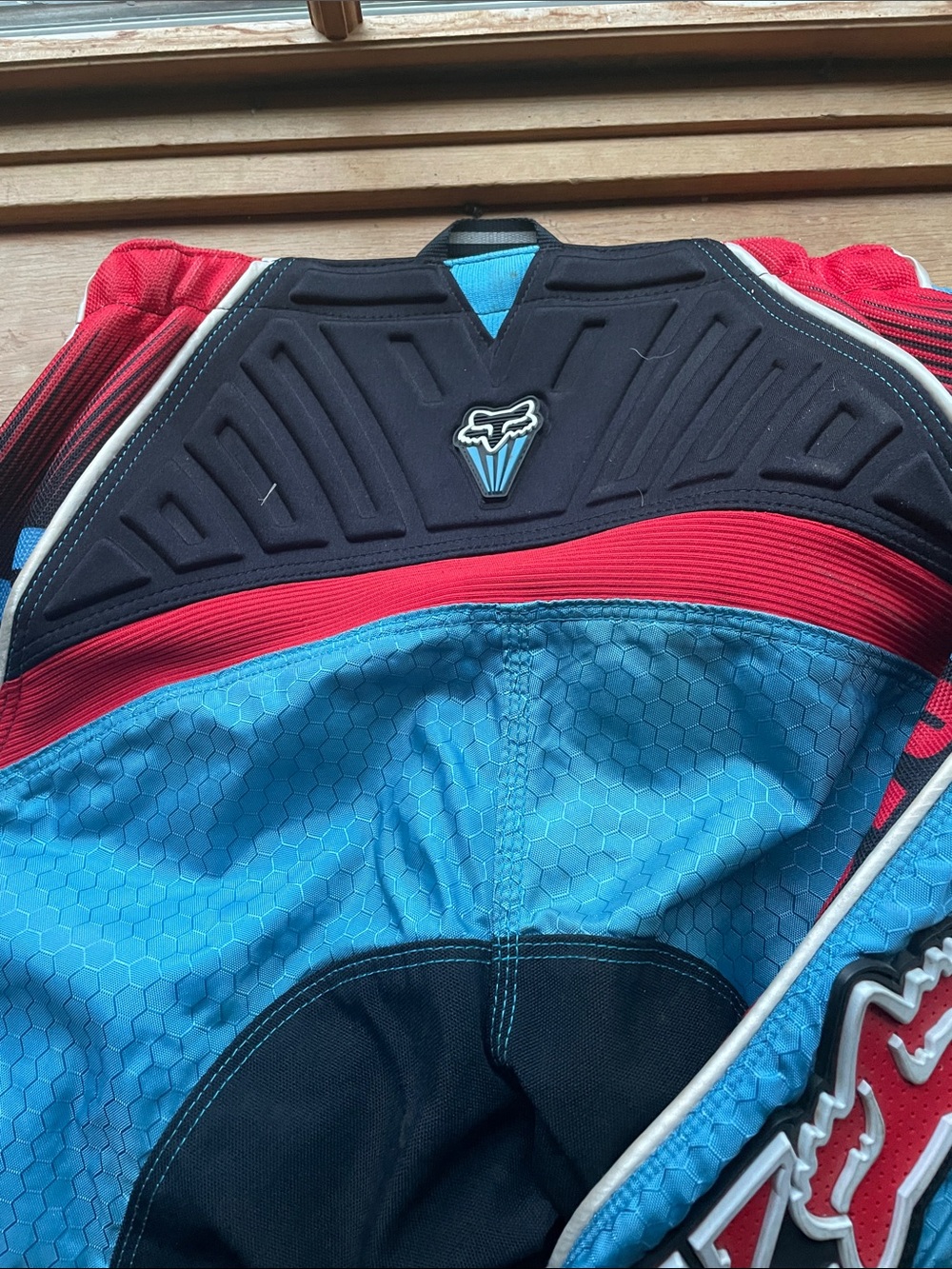 Fox Men’s Motocross Pants — Blue & Red - Picture 2 of 6